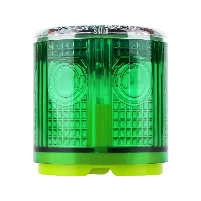 Aolyty Solar Strobe Warning Light Strong Magnetic Base Flashing Super Bright 360 Degree Automatically Turn On Waterproof for Construction Traffic Factory (Green) - Image 1